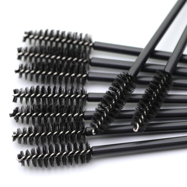 Disposable Nylon Eyelash Brush Mascara Wands - Black Handle